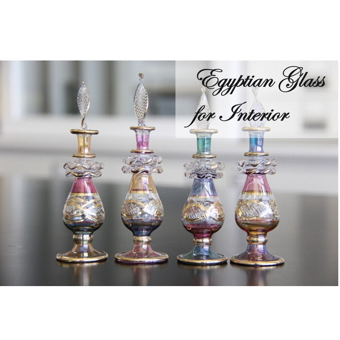 エジプトガラス エジプト 香水瓶 エクセレントボトル ガラスボトル 下