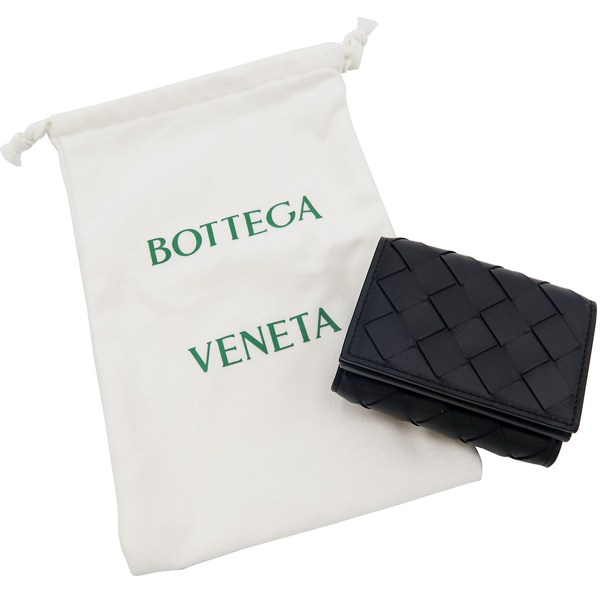 ボッテガ 財布 メンズ 三つ折り 正規品 卒業祝い 就職祝い BOTTEGA