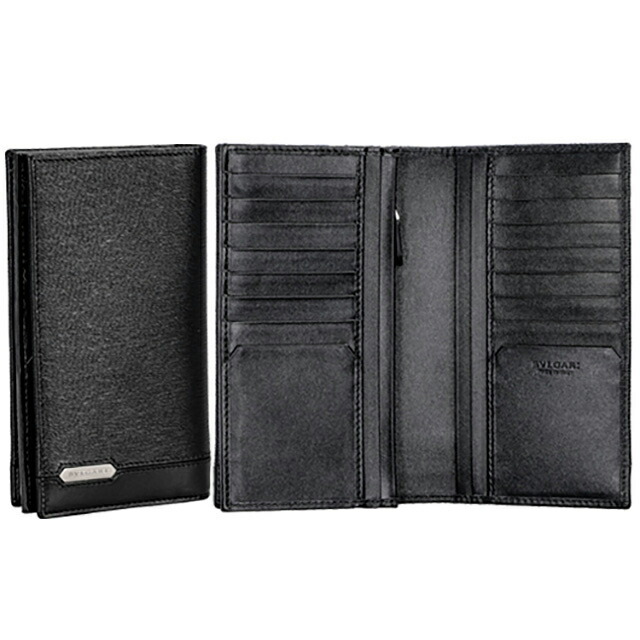 ブルガリ 長財布 メンズ ブランド BVLGARI レザー 284731 BLK ブラック