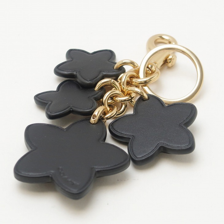 コーチ COACH キーホルダー レディース キーリング バッグチャーム 花