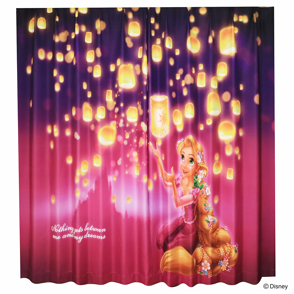 ラプンツェル ドレープ】MORIPiLO ディズニー カーテン 遮光 2枚組 幅