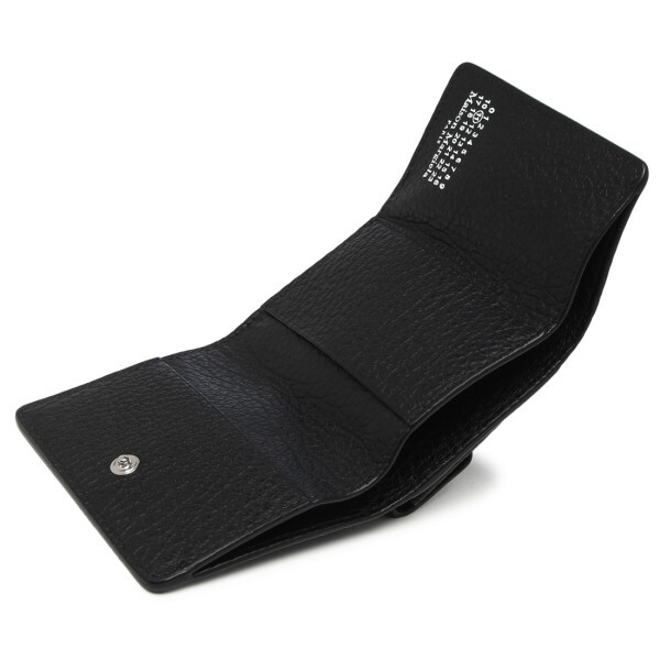 メゾンマルジェラ 三つ折り財布 ミニ財布 ブラック メンズ レディース