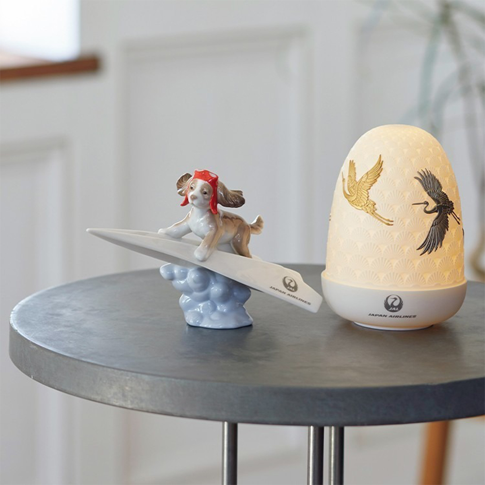 JALオリジナル Dome Lamp 鶴 LLADRO リヤドロ インテリア ランプ