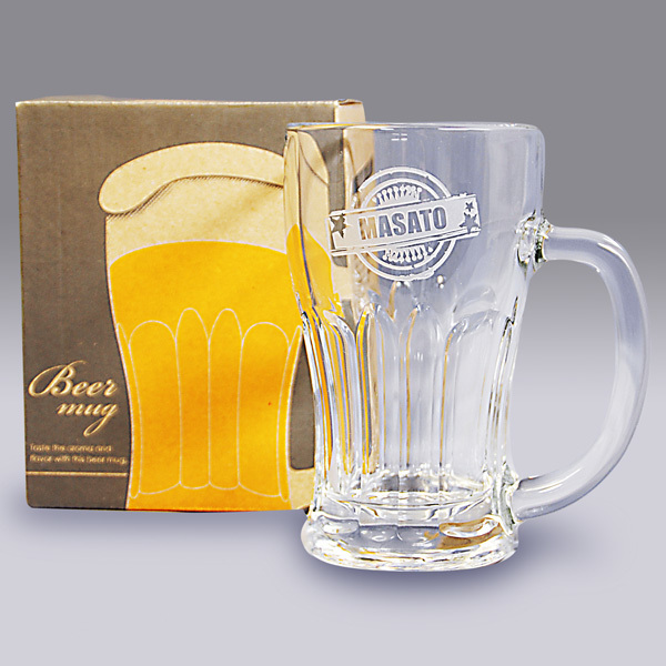 名入れ】 キリン一番搾り6缶セット クールなネーム入りジョッキ