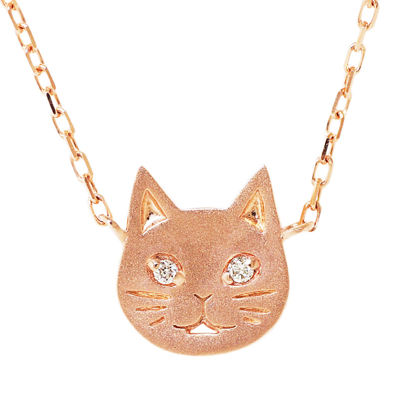 222 deux cent vingtdeux】 ダイヤモンド 0.01ct 猫 フレーメン