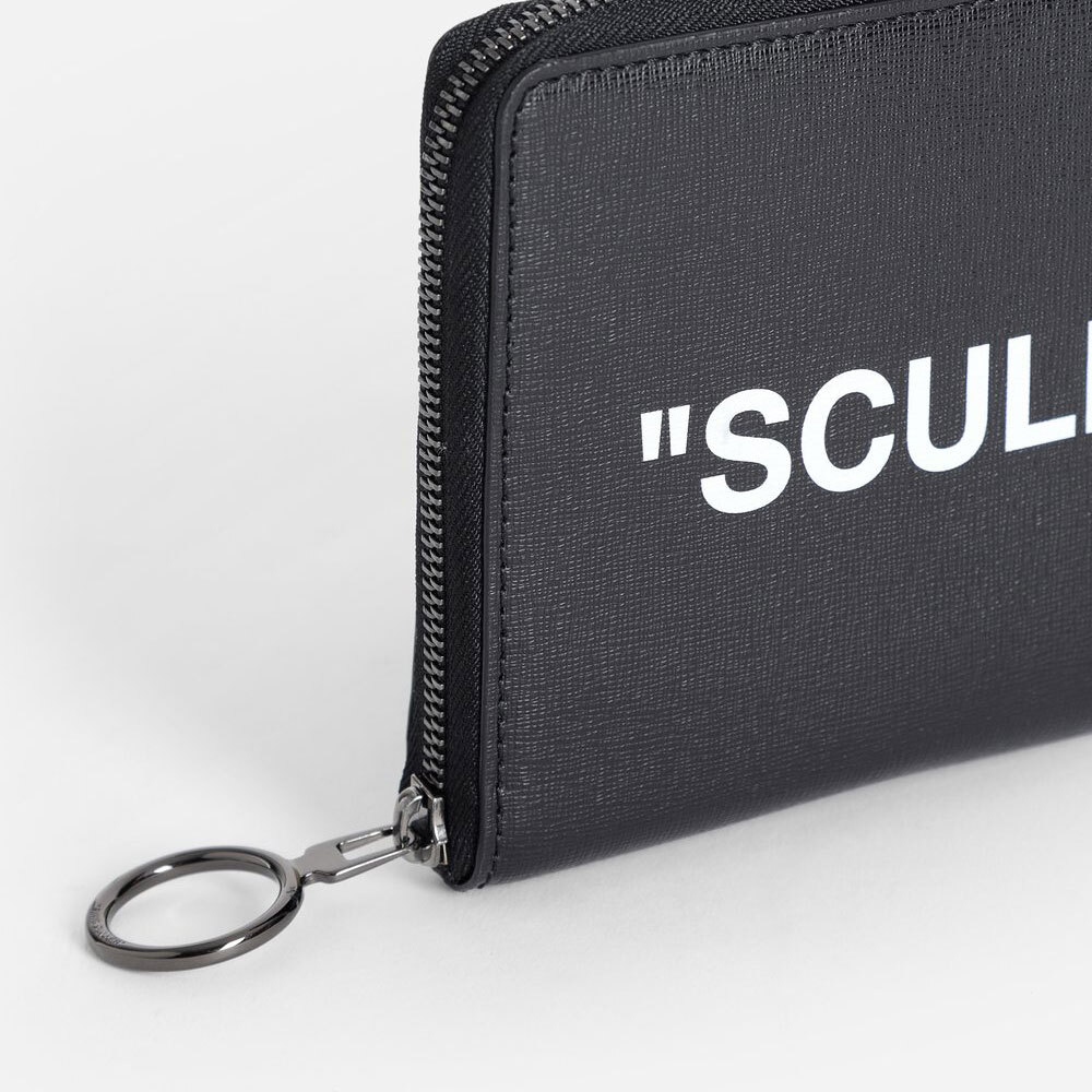 メンズ 財布 off white オフ ホワイト ジップ ZIP 長財布 オフホワイト