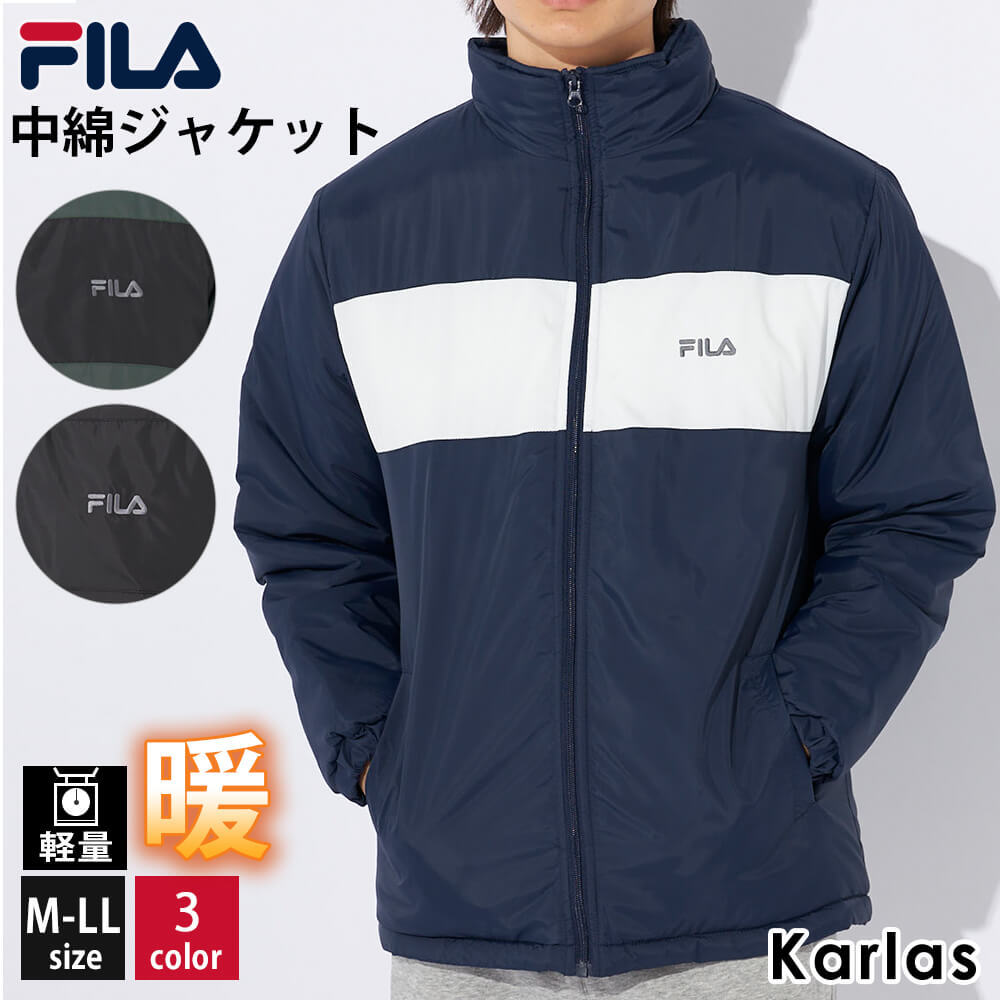 FILA フィラ 中綿ジャケット メンズ ボリュームネック アウター