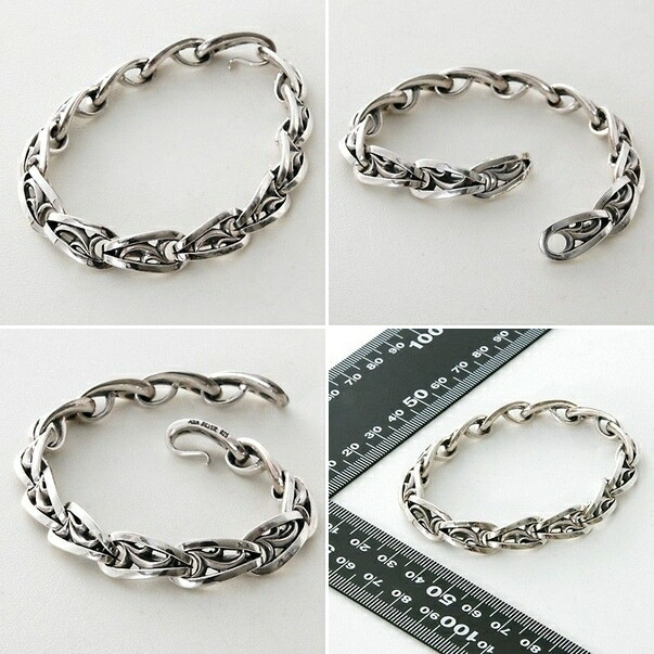 AQUA SILVER アクアシルバー シルバー ブレスレット ホワイト 彼氏