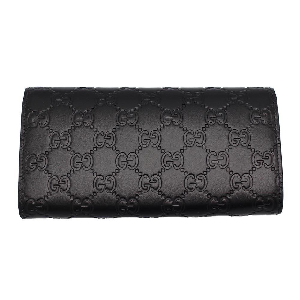 グッチ GUCCI 長財布 779785 CWC1G 1000 ブラック グッチシマ レザー