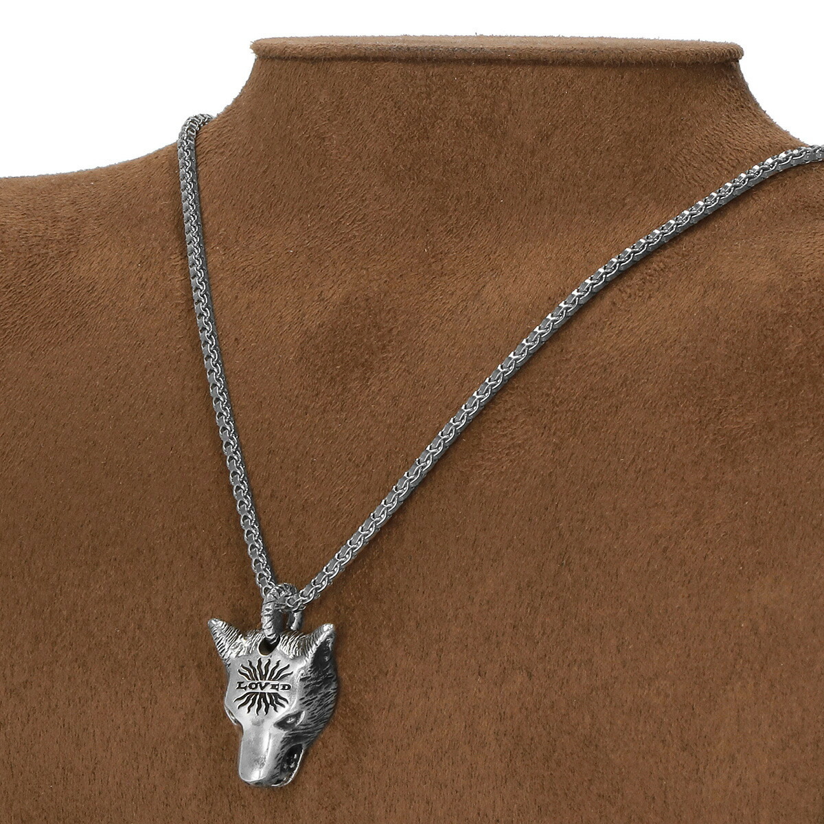 グッチ GUCCI ネックレス 476930 J8400 0811 ANGER FOREST WOLF HEAD