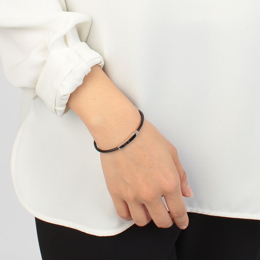 私達の2つの誕生石を身につける 2.5mm レザー ブレスレット 単品販売 1