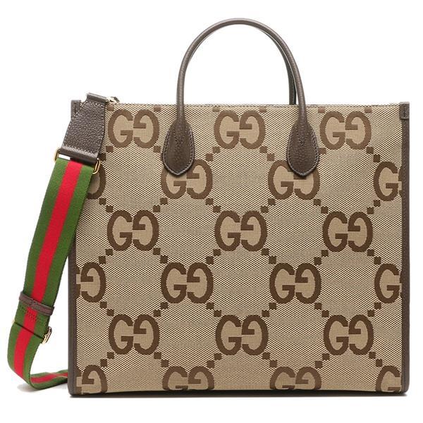 グッチ トートバッグ ジャンボGG キャンバス ブラウン メンズ GUCCI