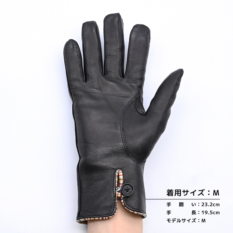 ポールスミス 手袋 メンズ ラムスキン グローブ ブラック 028D AG21 79