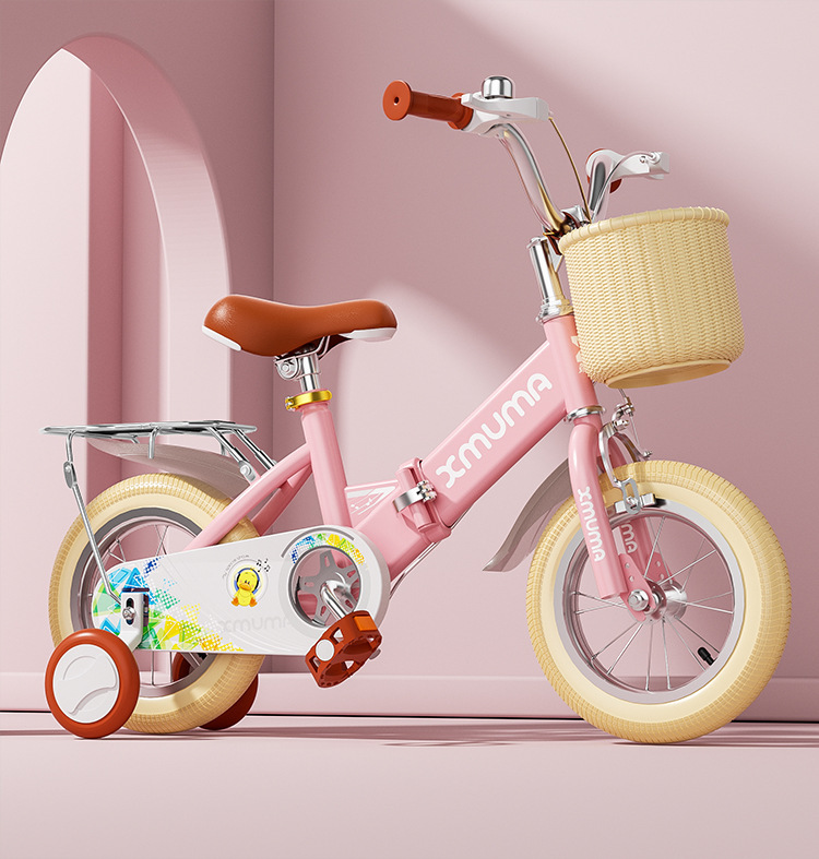 時間指定不可 子供用 自転車 補助輪付き 12/14/16/18インチ 折り畳み式