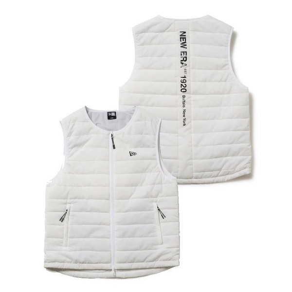 ニューエラ ゴルフ インサレーティッド ベスト ホワイト NEW ERA