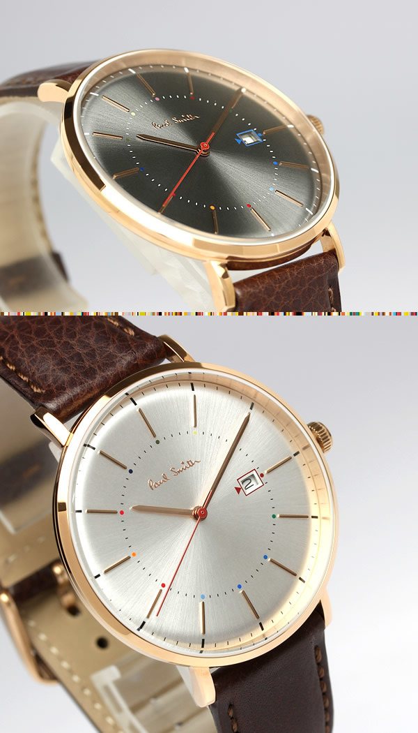 ポールスミス Paul Smith 腕時計 メンズ 革ベルト Track 42mm 本革