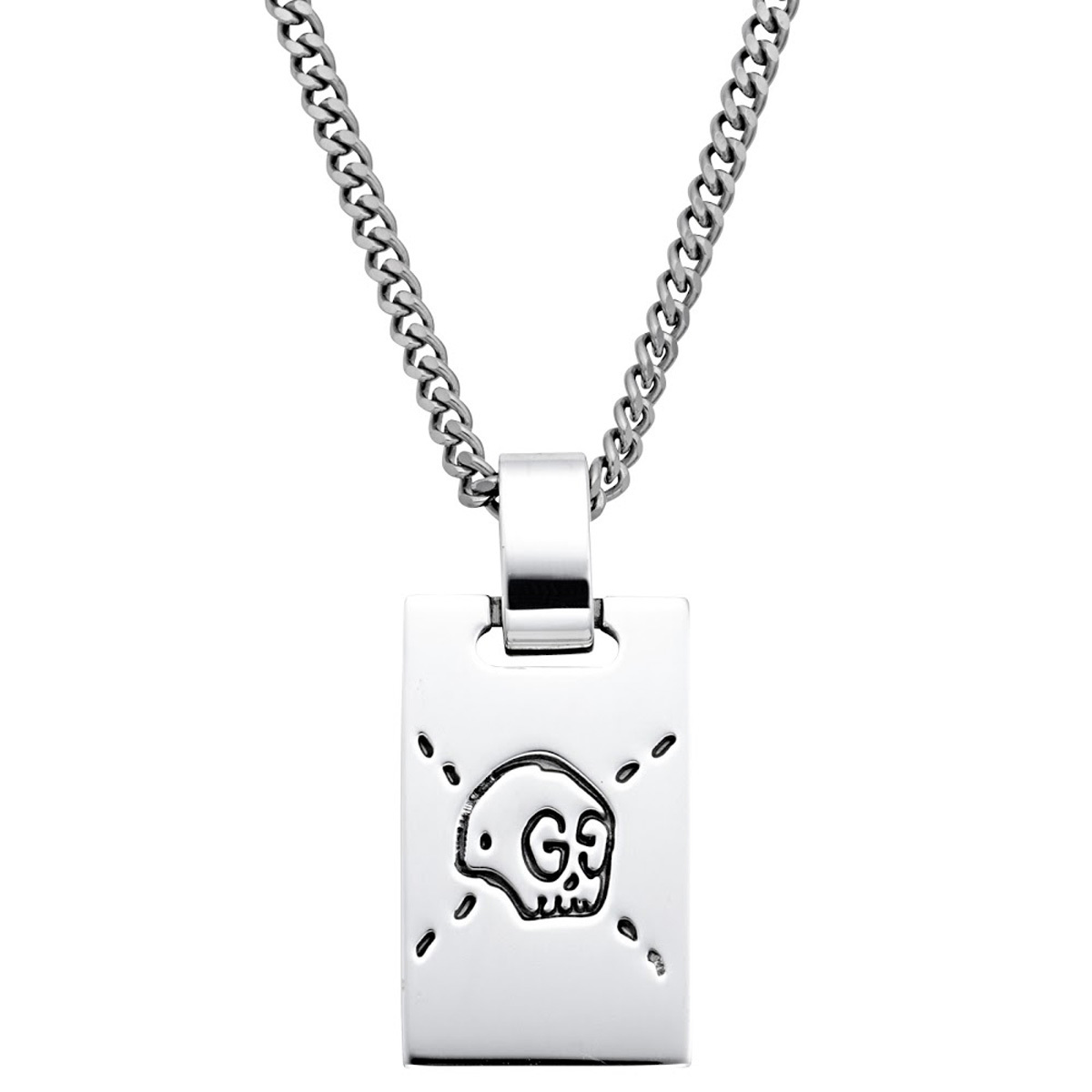 グッチ GUCCI ネックレス 455315 J8400 0701 GOST グッチゴースト