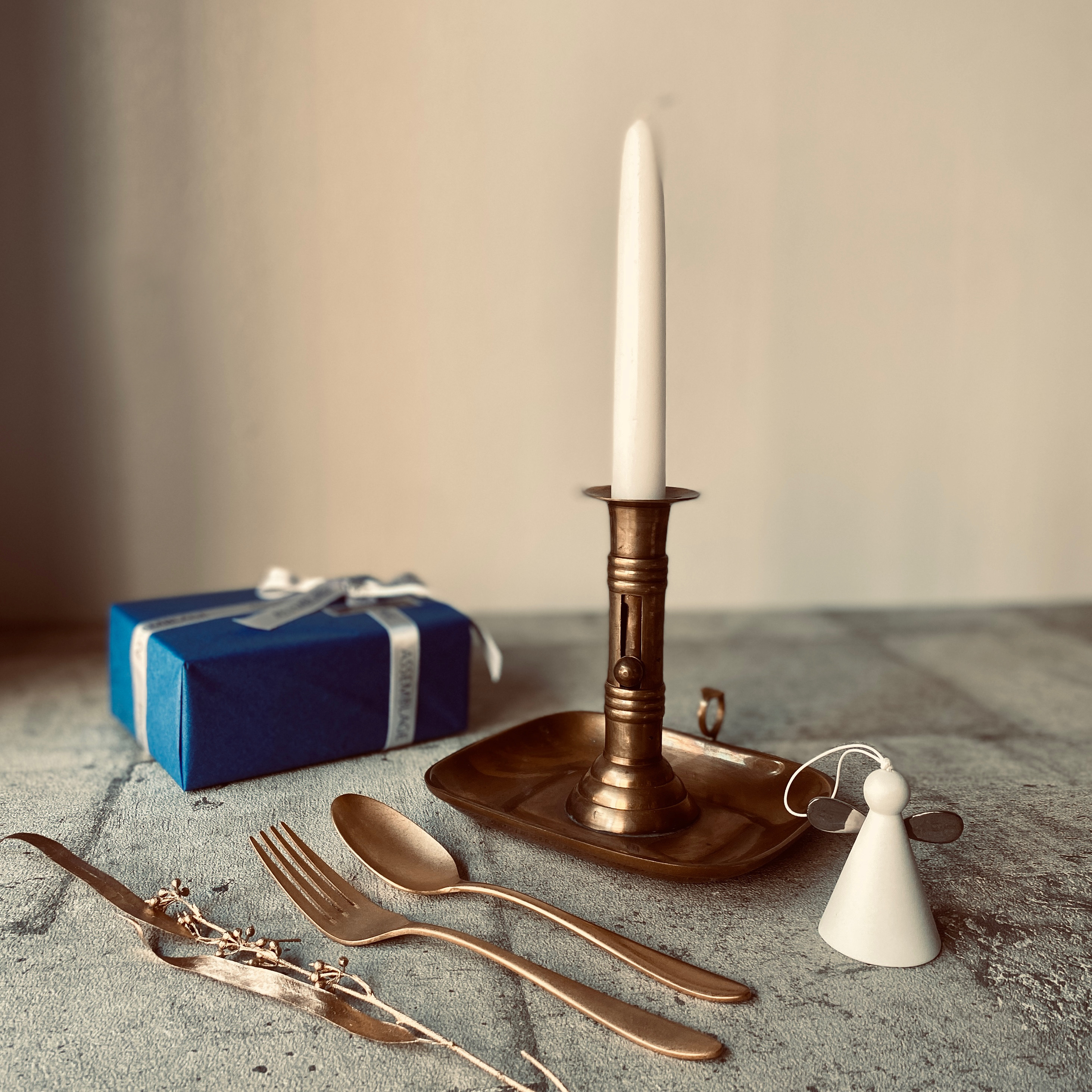 キャンドルスタンド アンティークブラス -antique brass- セット