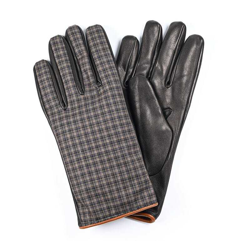 ポールスミス Paul Smith 手袋 グローブ GLOVE CHECK メンズ ブラック