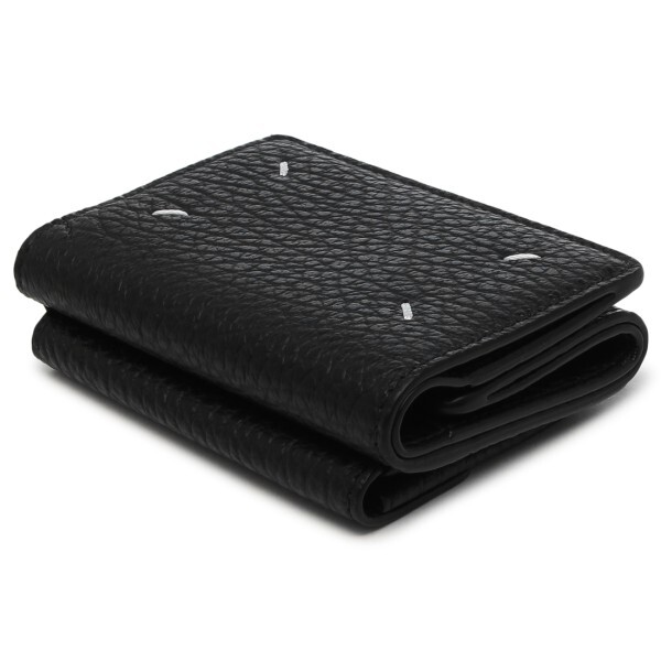 メゾンマルジェラ 三つ折り財布 ミニ財布 ブラック メンズ レディース