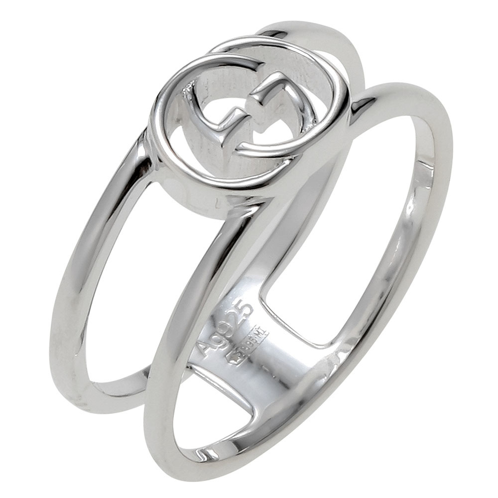 グッチ GUCCI インターロッキングG オープンリング シルバー 298036