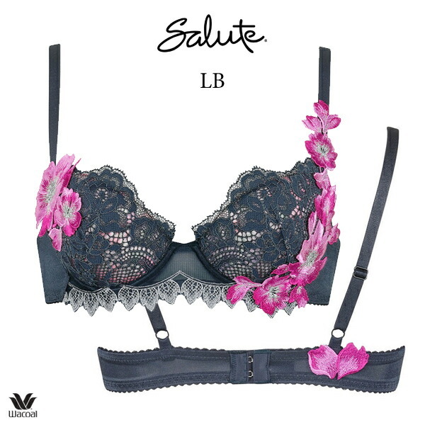 ワコール サルート 01G ブラジャー BTJ401 3/4カップワイヤー (P-up