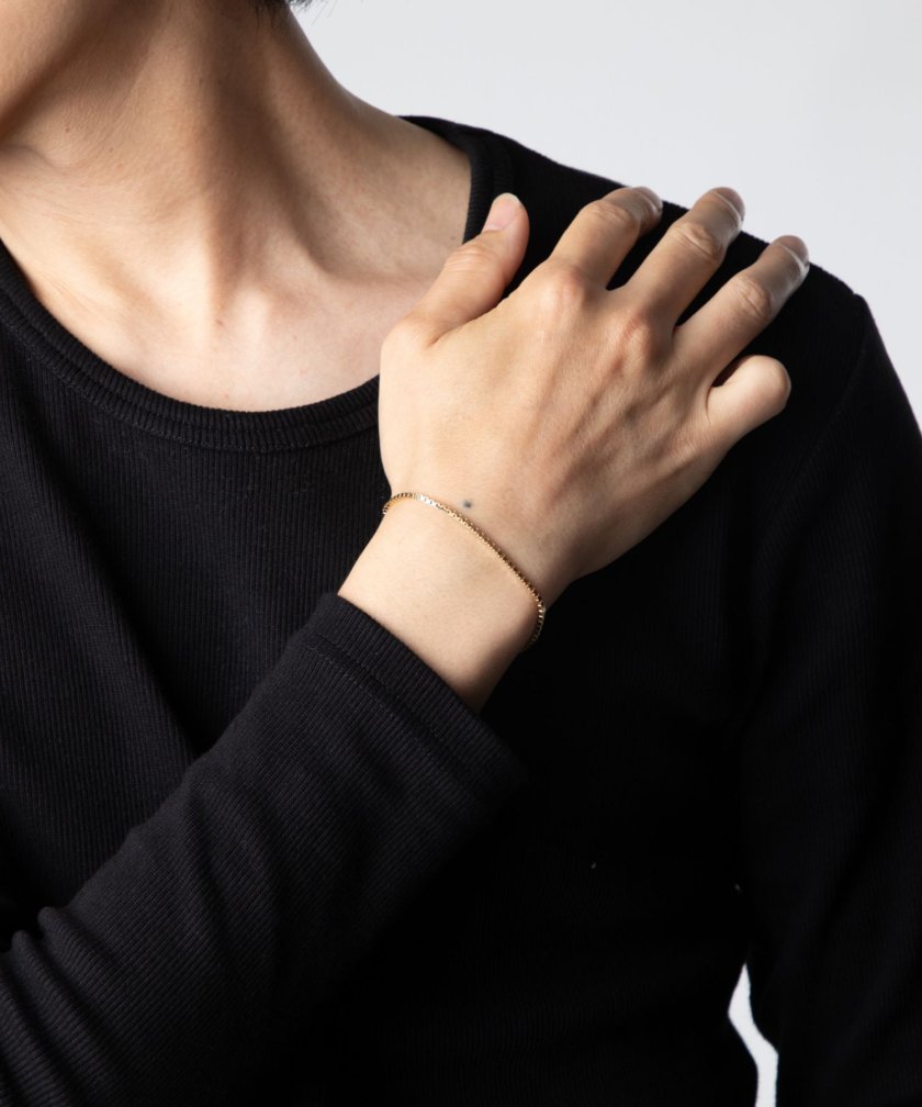 トムウッド TOM WOOD Square Bracelet Gold B01019VBX01S925-9K