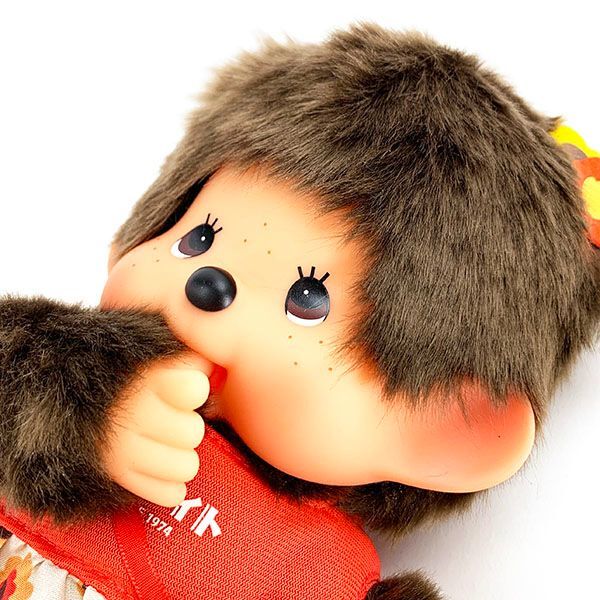 モンメイト オレンジ モンチッチ ぬいぐるみ M 女の子 マスコット 人形