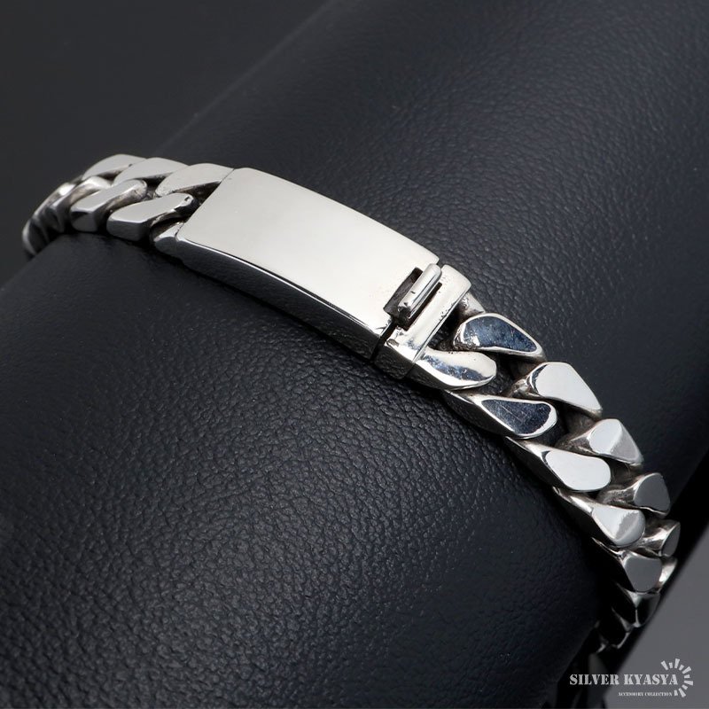 シルバー925 喜平ブレスレット チェーンブレスレット メンズ 幅8mm