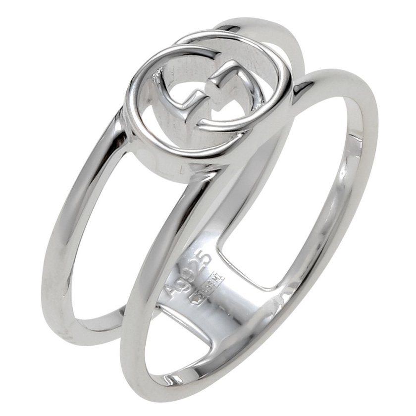 グッチ GUCCI インターロッキングG オープンリング シルバー 298036