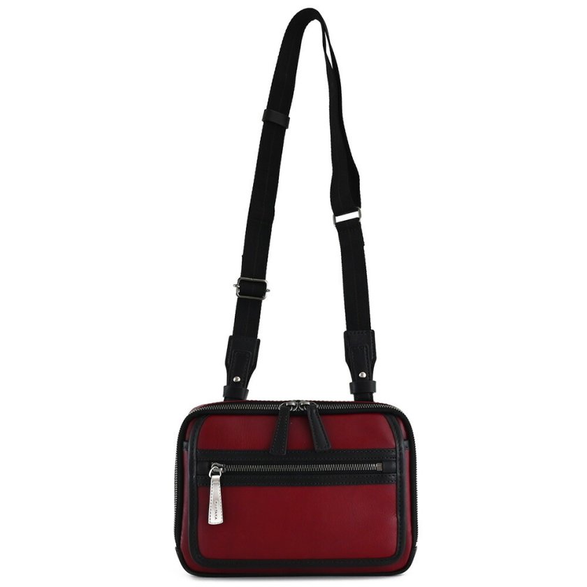 フジタカ バッグ ショルダーバッグ セカンドバッグ ハンディポーチ 赤