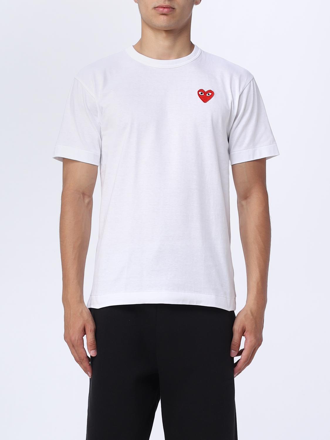 Comme Des Garcons Play Tシャツ メンズ - ホワイト | P1T108 | GIGLIO.COM