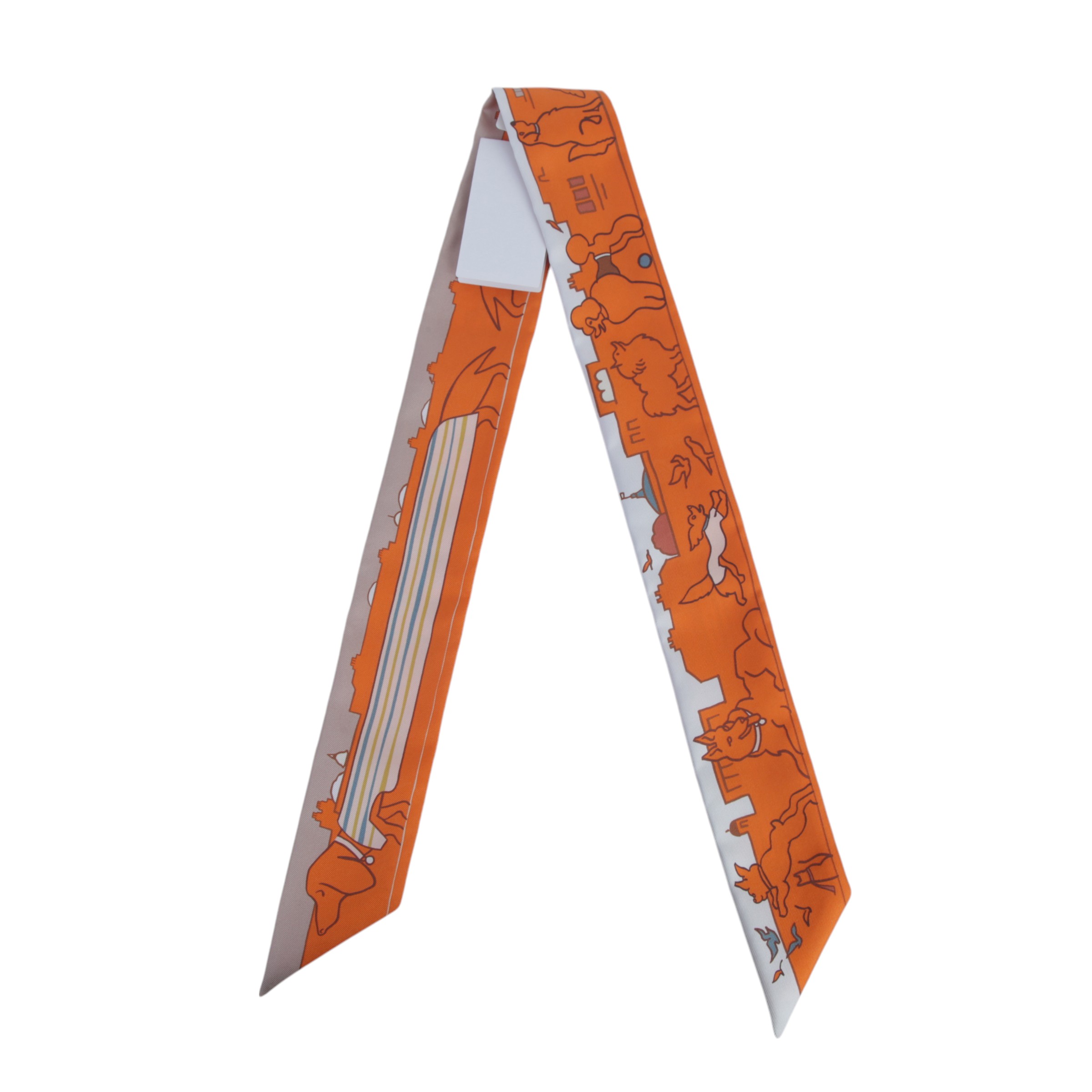 ランク NS 未使用品 HERMÈS エルメス ツイリー パリジャンの犬