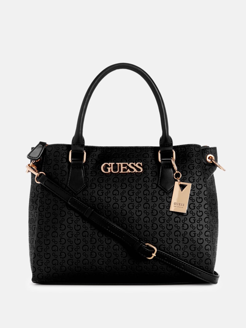 Zakaria Debossed Logo Satchel | GUESS Factory