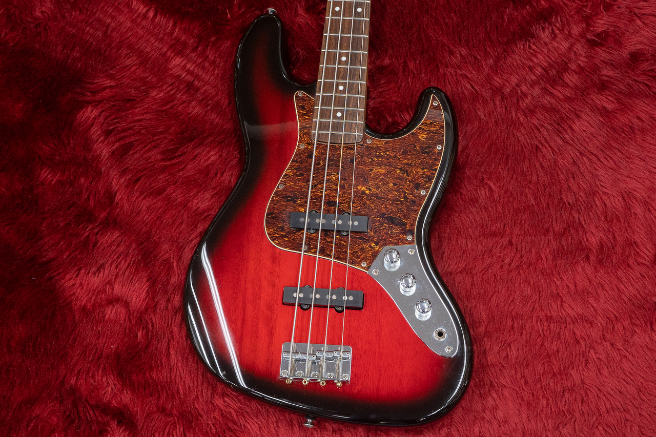 Squier by Fender Jazz Bass 2 Tone Red Burst Standard Series