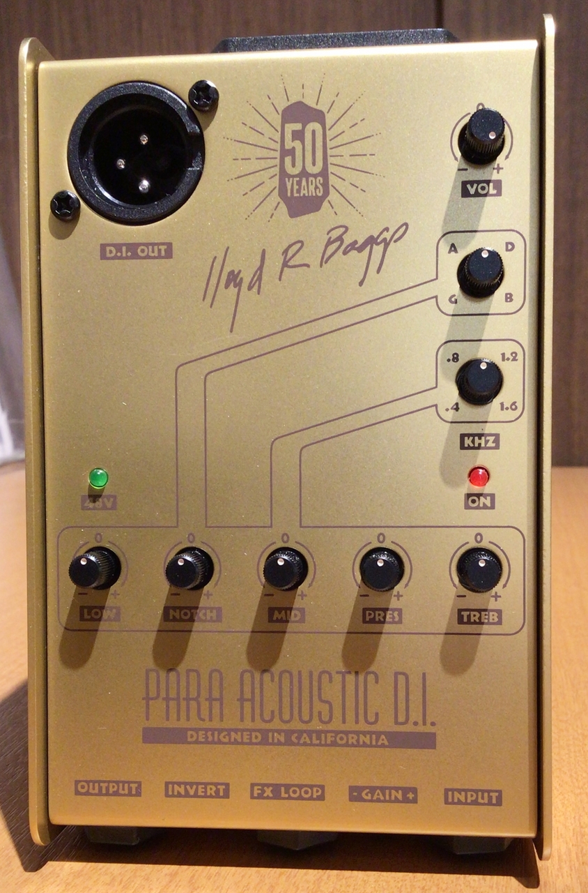 L.R.Baggs 50th Anniversary Gold Para Acoustic DI【国内300台限定