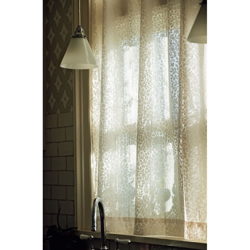 吉谷さんデザイン 花の森 木漏れ日レースカーテン2枚組 通販 - ディノス