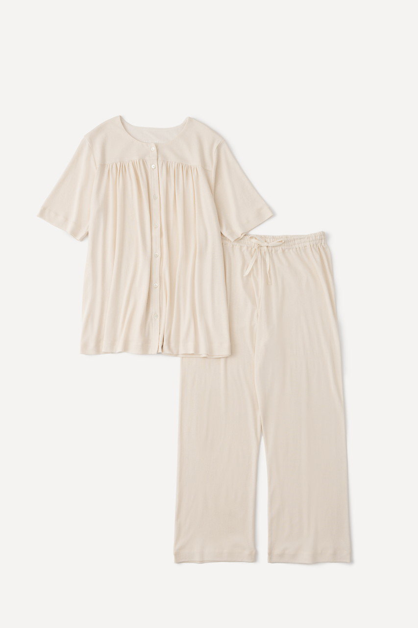 PRISTINE(プリスティン)｜フライスギャザーパジャマ/ナチュラル の通販