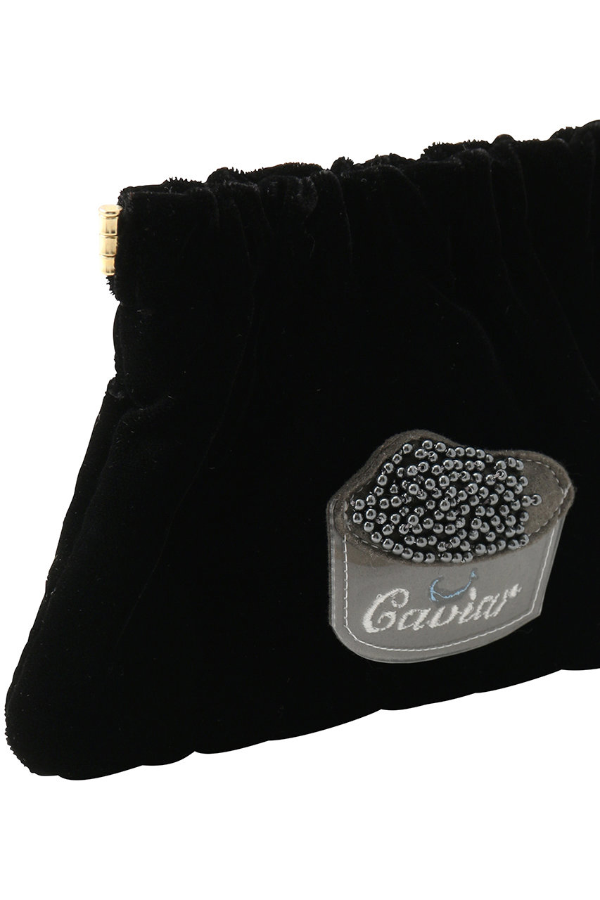 LUDLOW(ラドロー)｜Flex frame pouch M(Caviar)/ブラック の通販