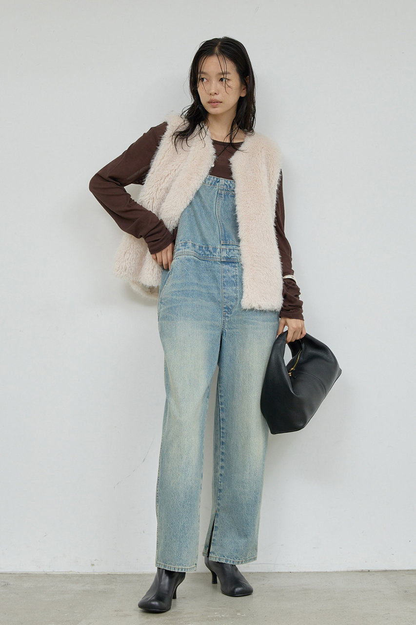 GALLARDAGALANTE(ガリャルダガランテ)｜デニムサロペット/ブルー の