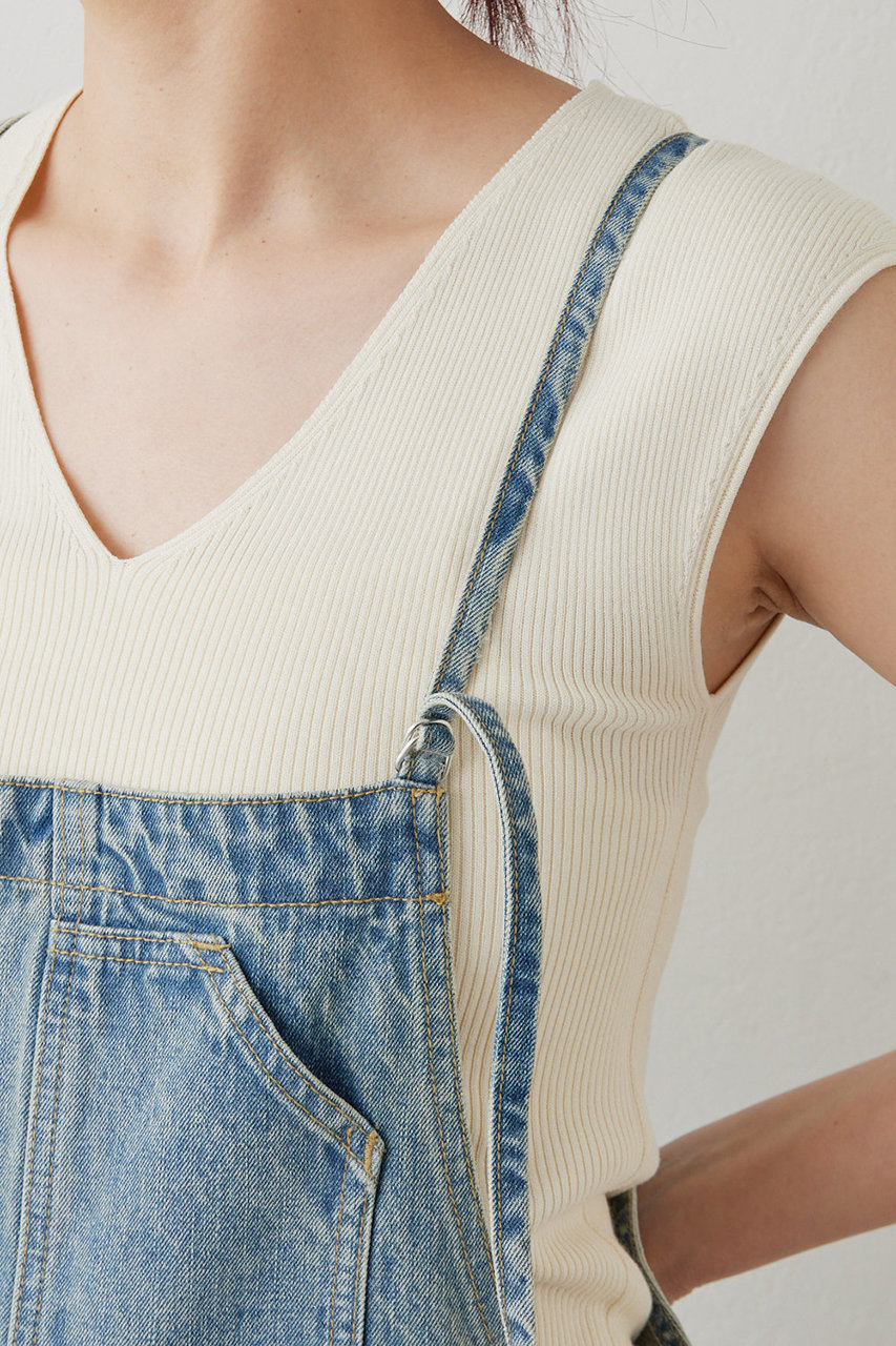 GALLARDAGALANTE(ガリャルダガランテ)｜デニムサロペット/ブルー の