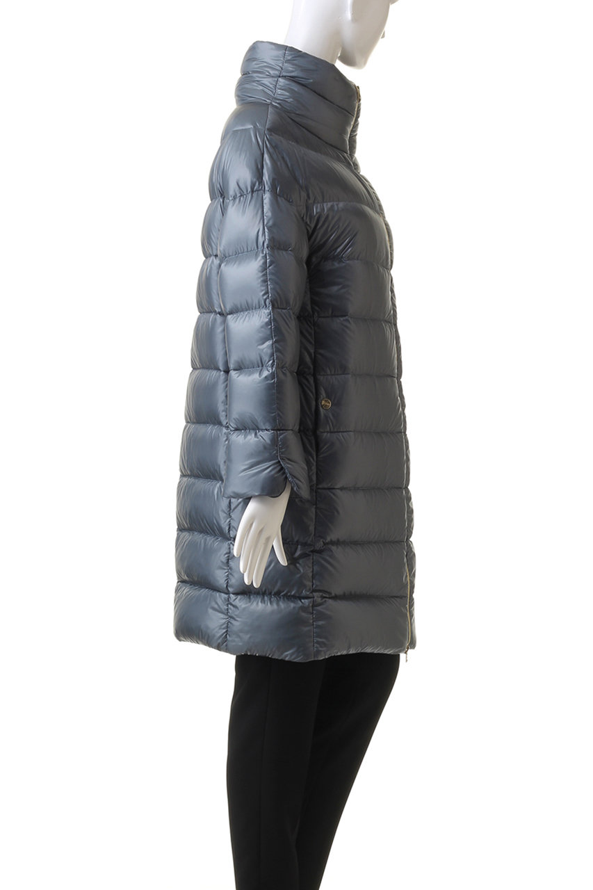 HERNO(ヘルノ)｜イコニコ ロング ナイロンダウンコート/ブルー の通販