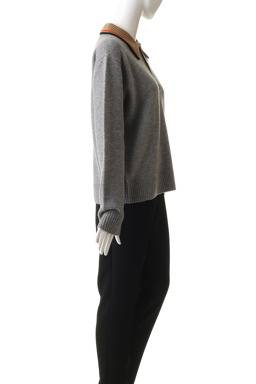 N°21(ヌメロ ヴェントゥーノ)｜ポロ ニットトップス/グレー の通販