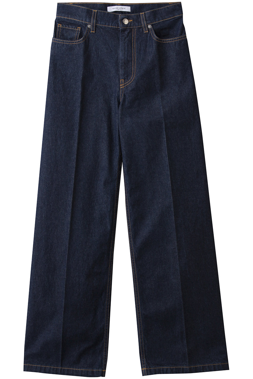 MAISON KITSUNE(メゾン キツネ)｜ワイド レッグ ジーンズ/インディゴ