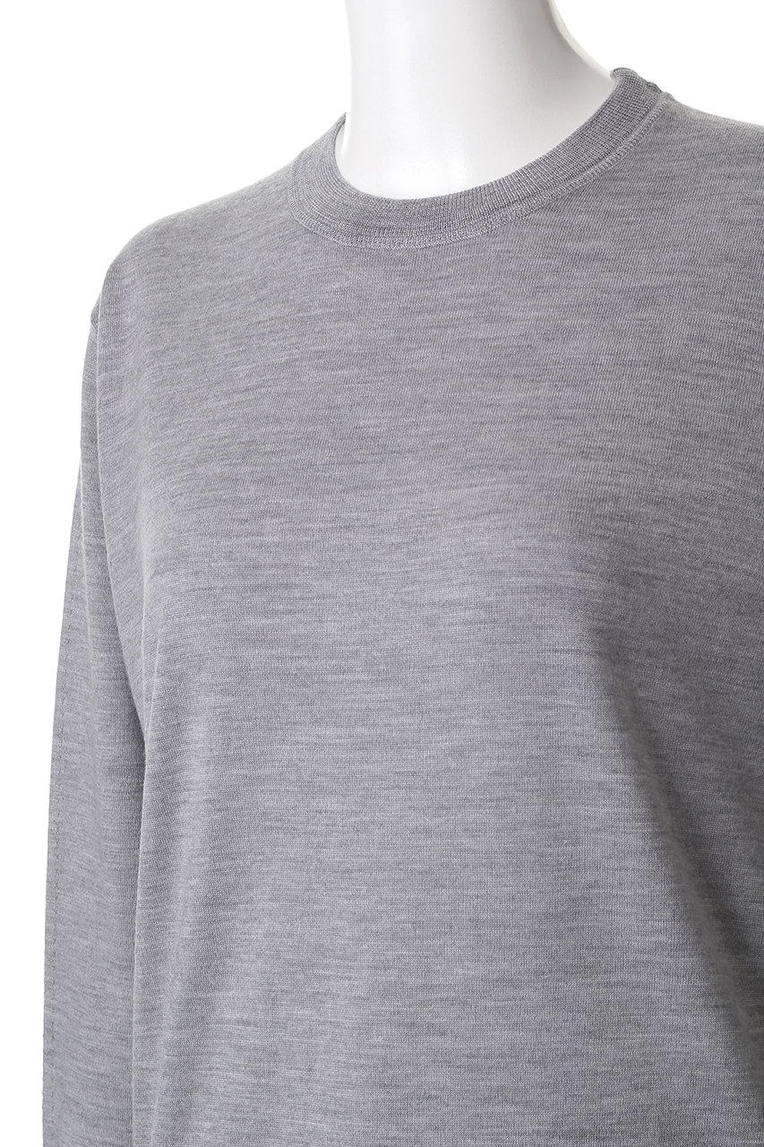 ebure(エブール)｜ハイゲージウールシルクカシミア クルーネックニット