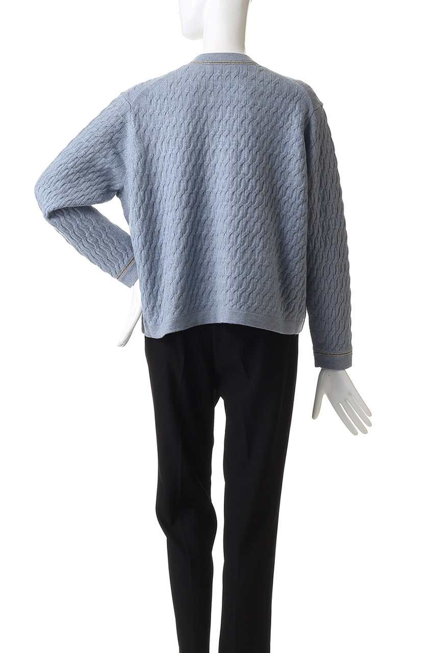 ebure(エブール)｜ブレードポイントケーブルニット クルーネック