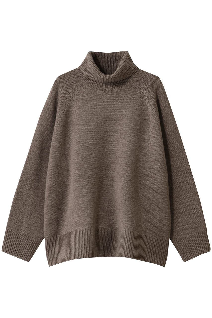 ebure(エブール)｜ウールカシミアミドルゲージ タートルネックニット