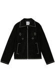 CLANE(クラネ)｜SUEDE STUDS BLOUSON/ジャケット/BLACK の通販