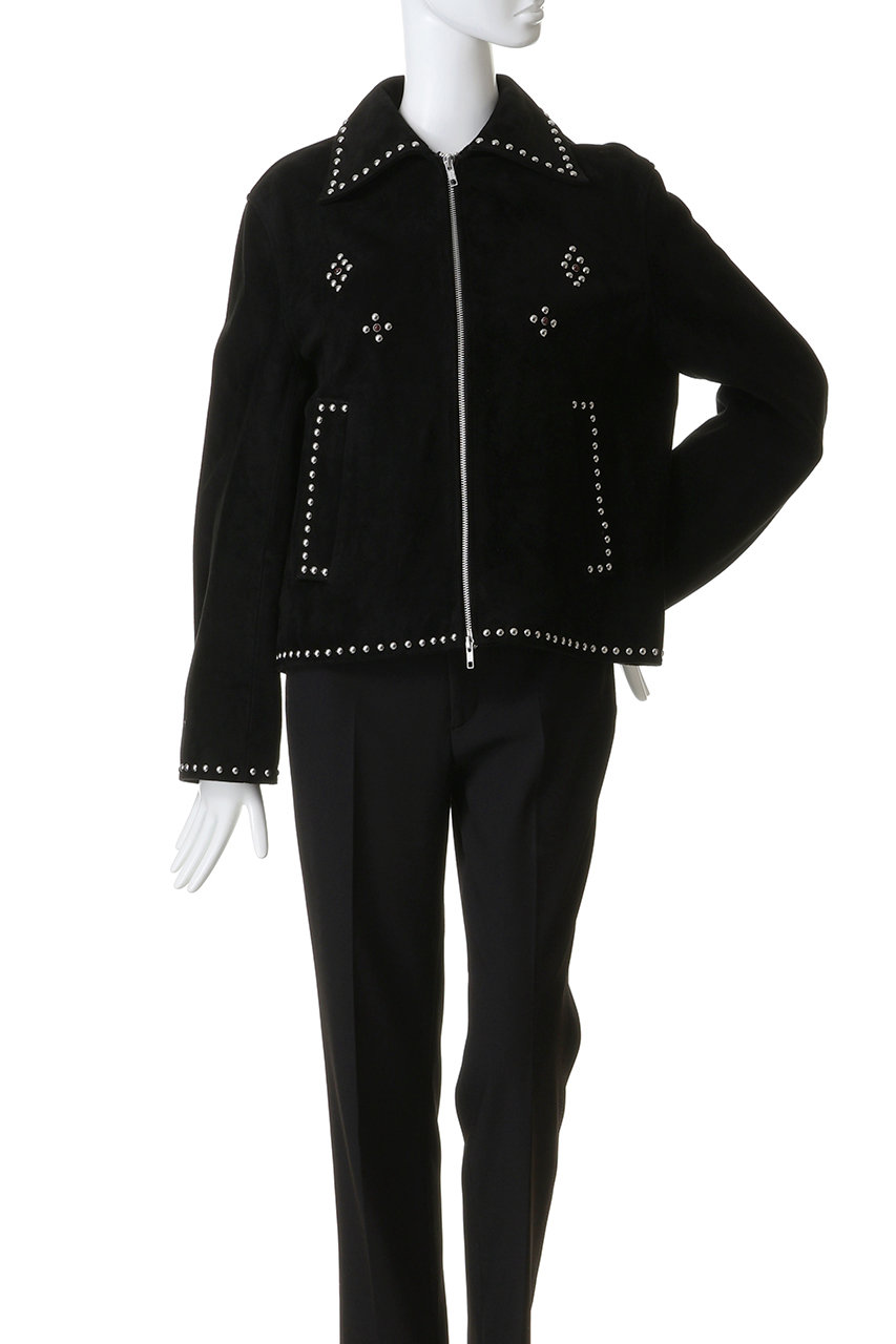 CLANE(クラネ)｜SUEDE STUDS BLOUSON/ジャケット/BLACK の通販