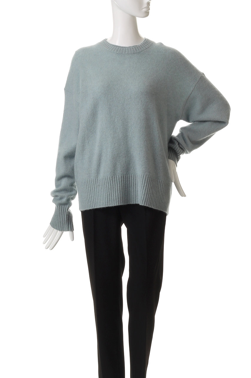 TICCA(ティッカ)｜ヤククルーネックプルオーバー/ライトブルー の通販